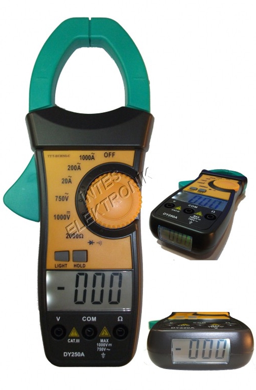 DY - 250 A ÇİFT EKRANLI PENS AMPERMETRE