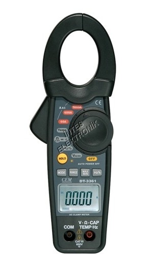 DT - 3361 PENSAMPERMETRE / 1000A AC+SICAKLIK